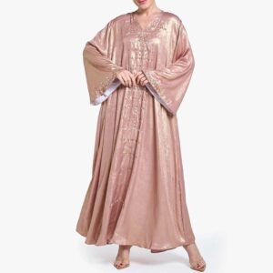 Peach Shumookh Jalabiya – Graceful Elegance