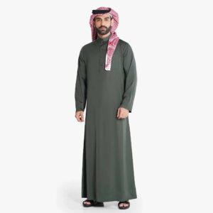 Shumookh Green Kuwaiti Kandura