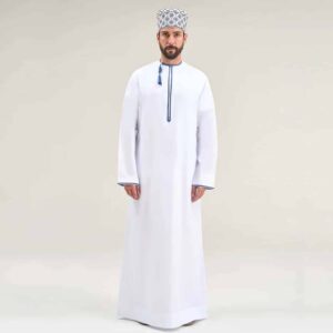 Shumookh Omani White Kandura