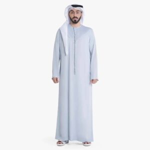 Shumookh Sky Blue Saudi Kandura