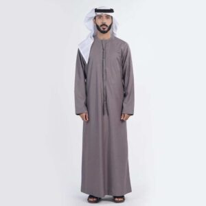 Shumookh Grey Saudi Kandura