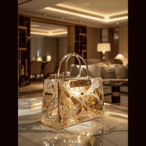 Handbag Lamp A Crystal Inspired Luxury Resin Décor
