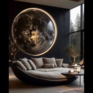 Shumookh Crystal Planet – Artistic Resin Table Sculpture